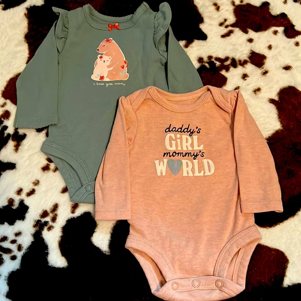 NB long sleeve onesies